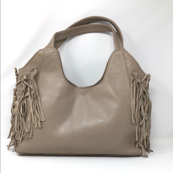 SALE❗️BOHO CHIC TASSELED LEATHER BAG/TOTE - Picture 6 of 16